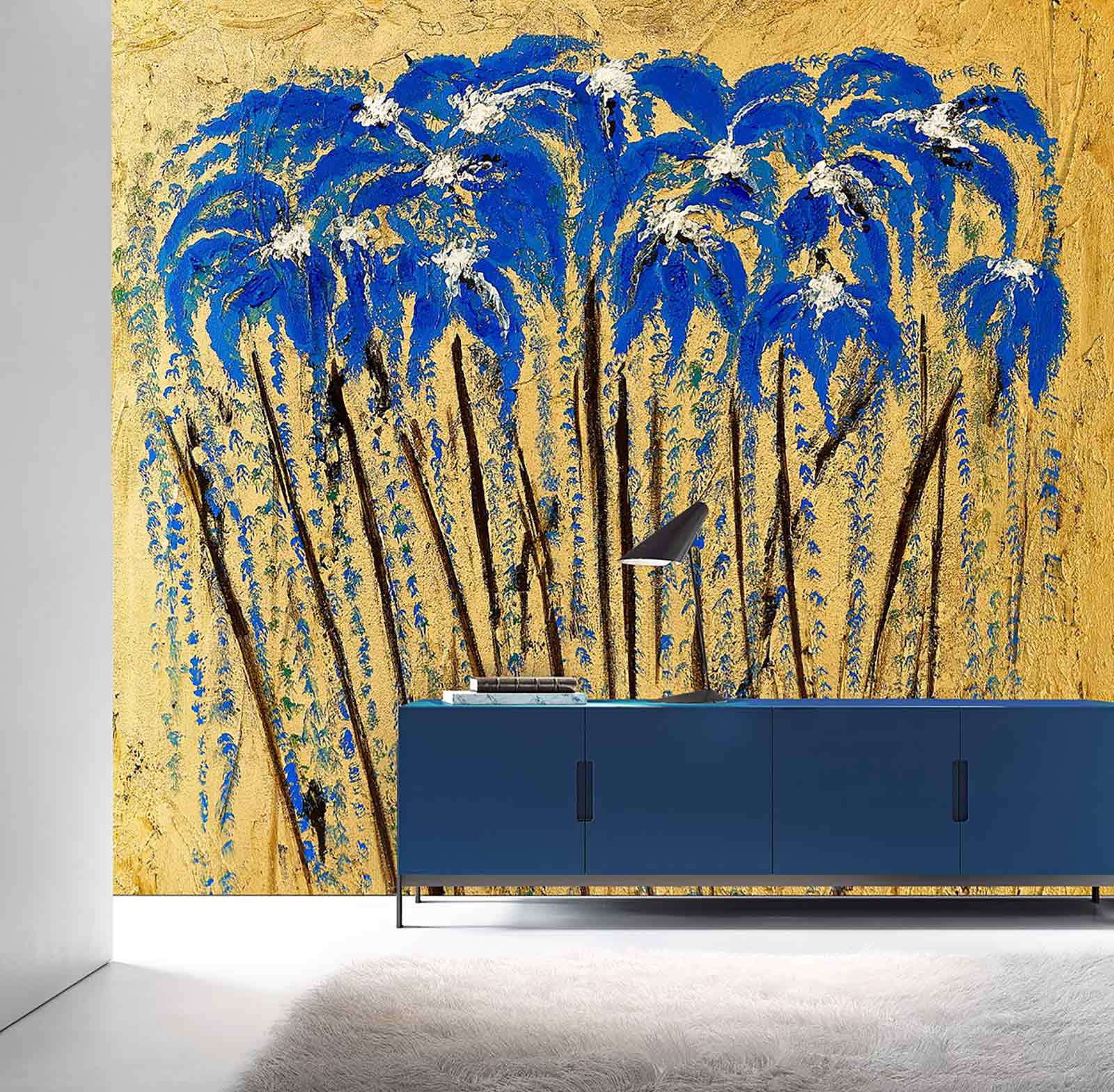 Cornelia Hagmann Contemporary Artist Paintings Flowers Colors WallPepper Group Lagalleria Pareo Foulard Silk Scarves Scarf Art Design Artist 2021